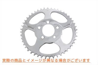 19-0218 リアスプロケット クローム 48歯 取寄せ Vツイン Rear Sprocket Chrome 48 Tooth (検索用／