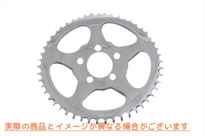 19-0250 51歯リアスプロケットクローム 取寄せ Vツイン 51 Tooth Rear Sprocket Chrome (検索用／