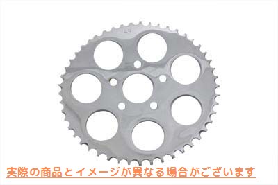 19-0251 リアスプロケット フラットクローム 48丁 取寄せ Vツイン Rear Sprocket Flat Chrome 48 Tooth (検索用／