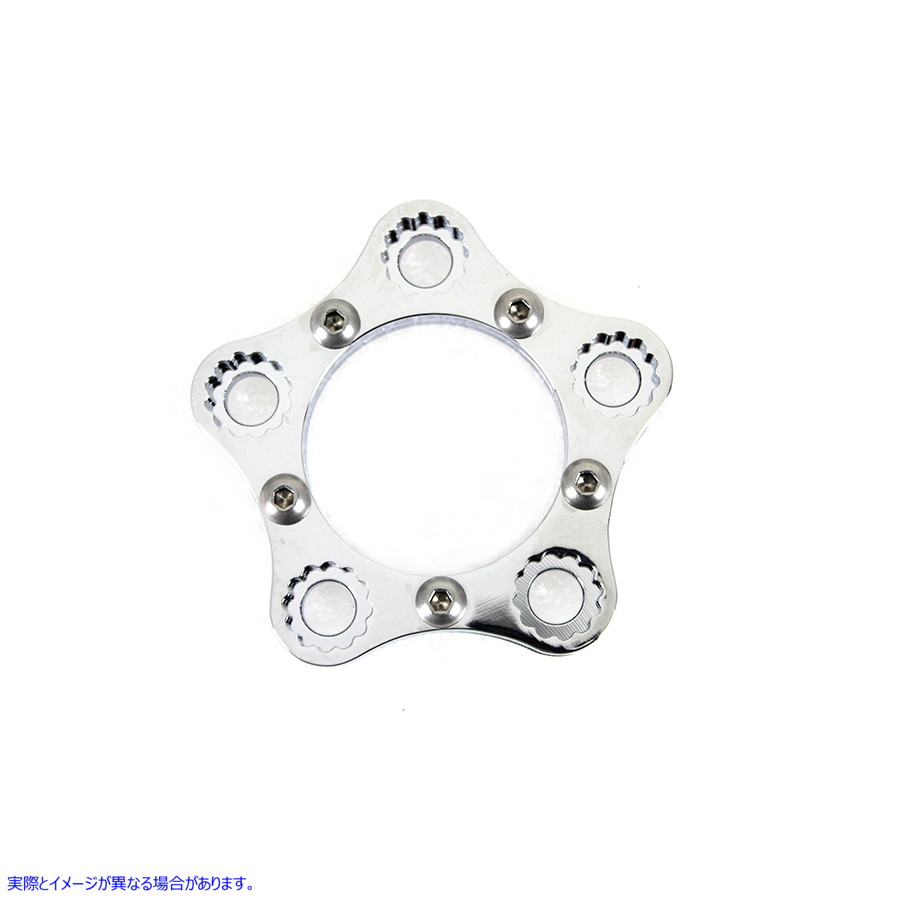 19-0252 リア スプロケットまたはプーリー ロック リング キット クローム 取寄せ Vツイン Rear Sprocket or Pulley Lock Ring K