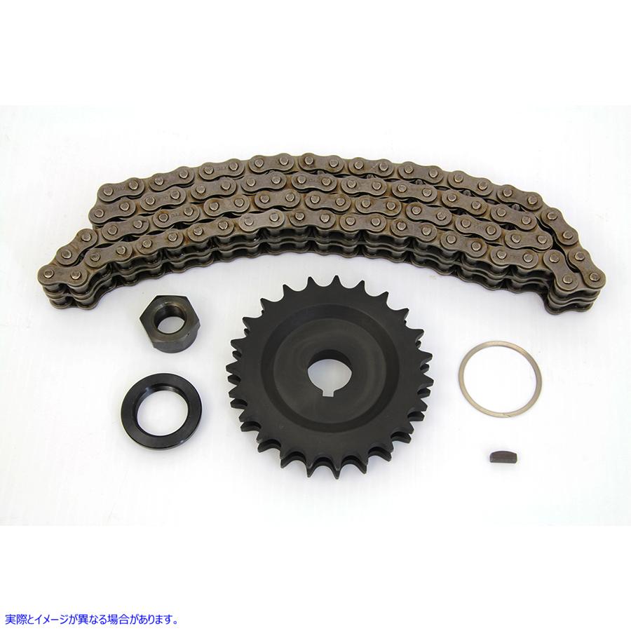 19-0272 ヨーク 23 歯スプロケットと 82 リンク チェーン キット 取寄せ Vツイン York 23 Tooth Sprocket and 82 Link Chain Kit