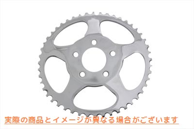 19-0672 リアスプロケット クローム 48歯 取寄せ Vツイン Rear Sprocket Chrome 48 Tooth (検索用／