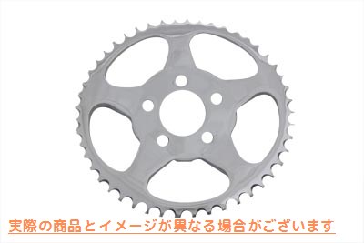 19-0673 リアスプロケット クローム 51歯 取寄せ Vツイン Rear Sprocket Chrome 51 Tooth (検索用／