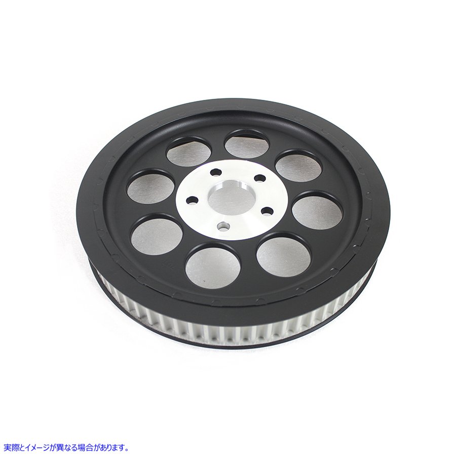 20-0156 ブラック リア ベルト プーリー 70 歯 取寄せ Vツイン Black Rear Belt Pulley 70 Tooth (検索用／