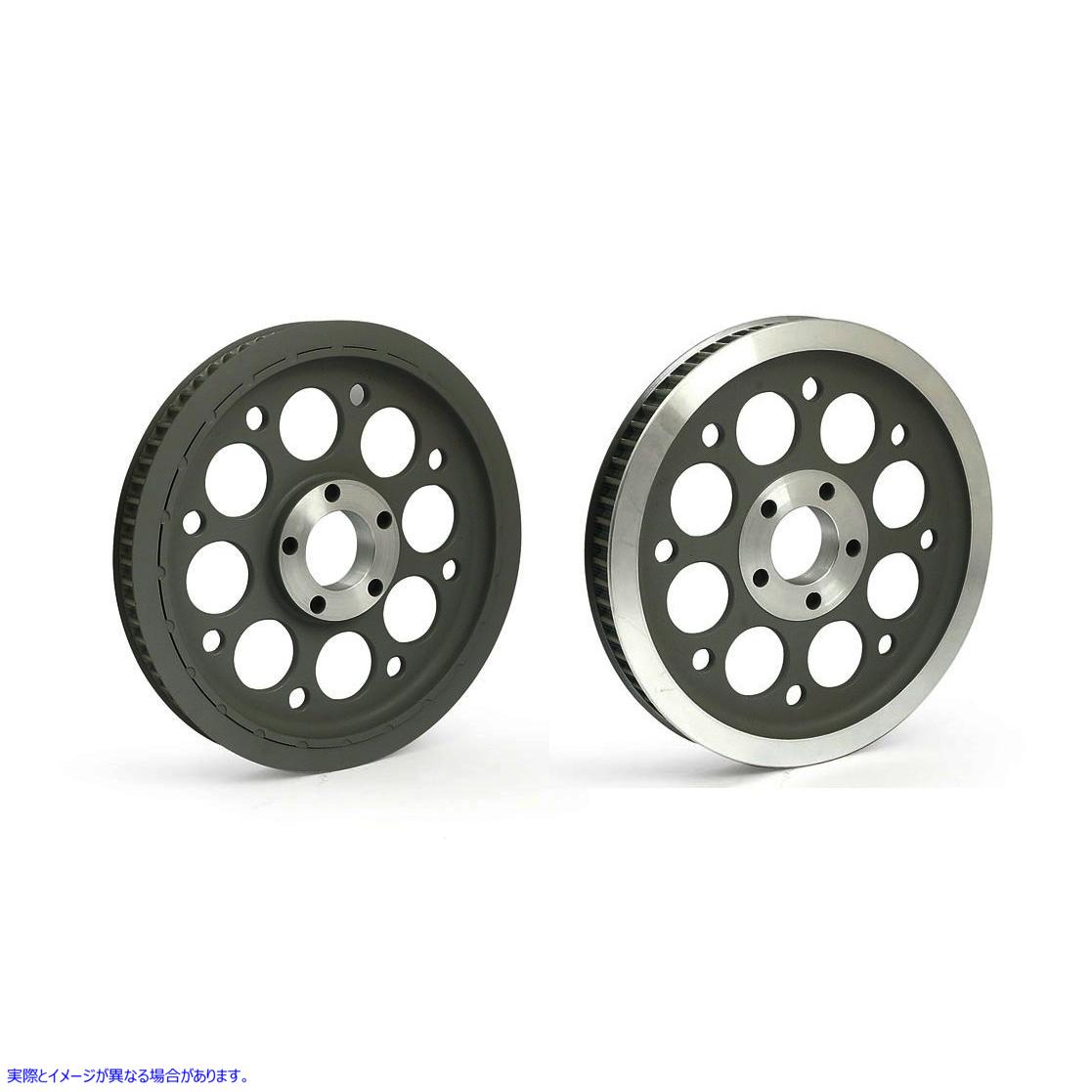 20-0165 ブラック リア ベルト プーリー 70 歯 取寄せ Vツイン Black Rear Belt Pulley 70 Tooth (検索用／40114-00