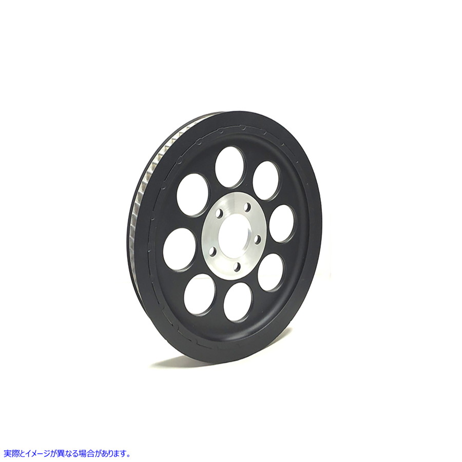 20-0167 ブラック リア ベルト プーリー 70 歯 取寄せ Vツイン Black Rear Belt Pulley 70 Tooth (検索用／