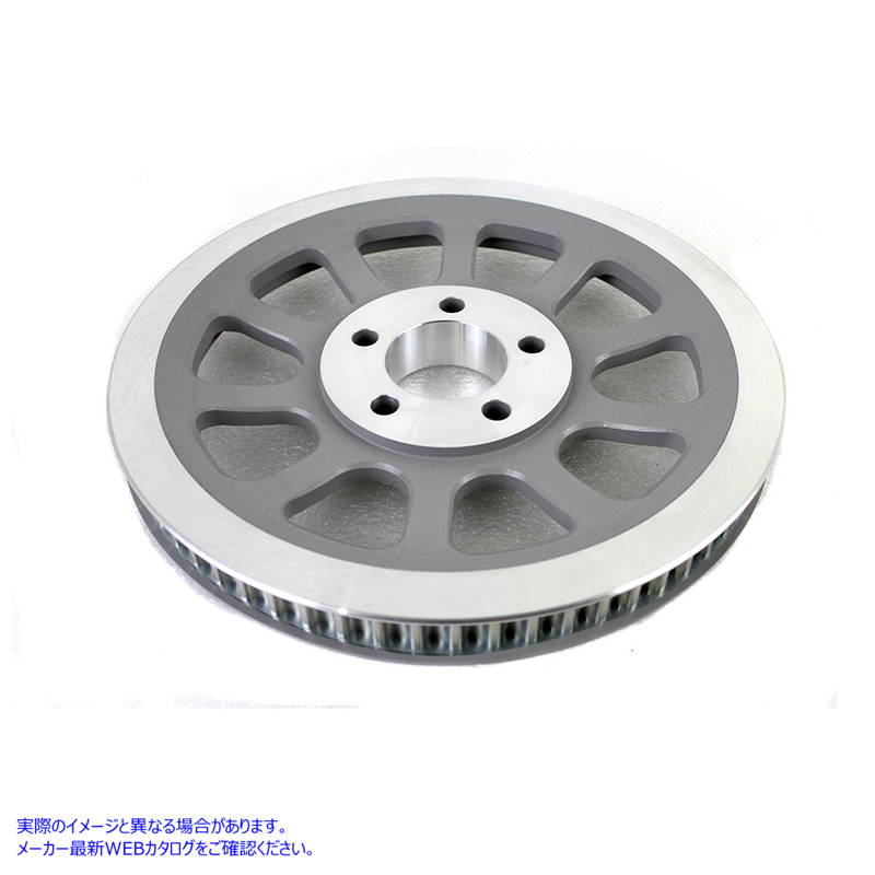 20-0169 シルバー リア ベルト プーリー 66 歯 取寄せ Vツイン Silver Rear Belt Pulley 66 Tooth (検索用／