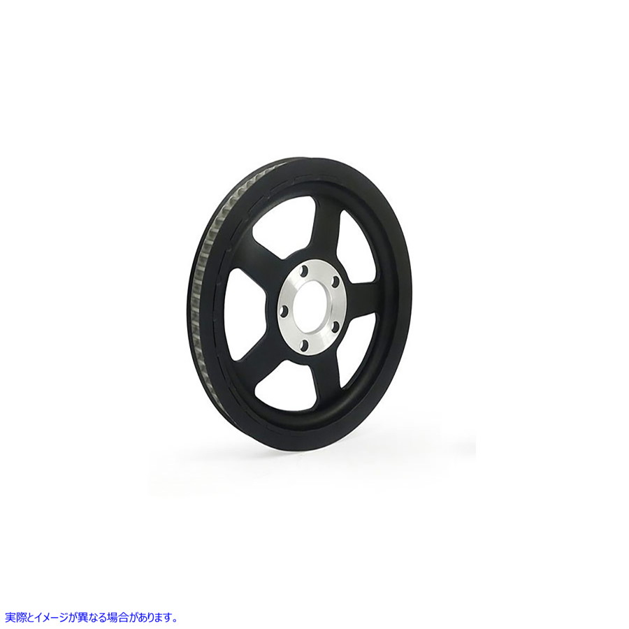 20-0176 ブラック リア ベルト プーリー 68 歯 取寄せ Vツイン Black Rear Belt Pulley 68 Tooth (検索用／
