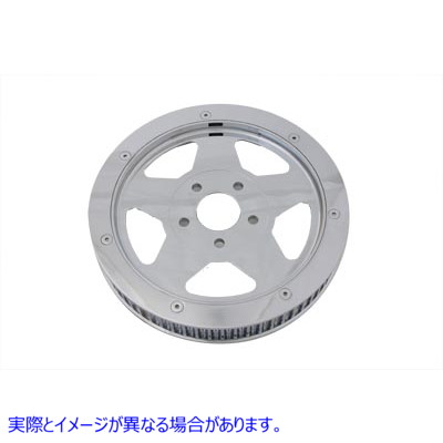 20-0353 リアドライブプーリー 65 歯 クローム 取寄せ Vツイン Rear Drive Pulley 65 Tooth Chrome (検索用／