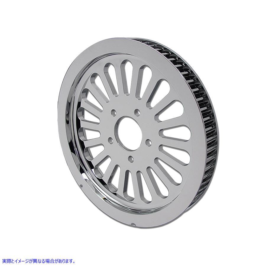 20-0691 リアプーリー 65 歯 クローム 取寄せ Vツイン King Spoke Rear Pulley 65 Tooth Chrome (検索用／