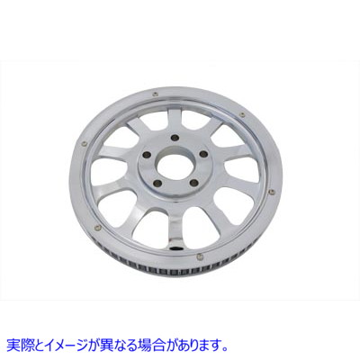 20-0697 リアプーリー 66 歯 クローム 取寄せ Vツイン Rear Pulley 66 Tooth Chrome (検索用／37711-07