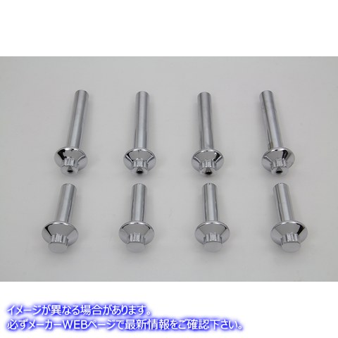 2012-8 シリンダーヘッドボルトセット クローム 取寄せ Vツイン Cylinder Head Bolt Set Chrome (検索用／16480-92 16478-85A Co
