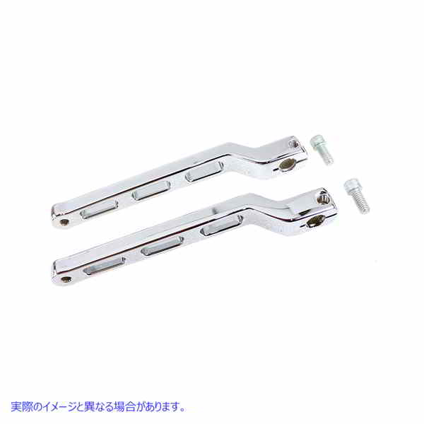 21-0002 OE 拡張ヒール トゥ シフター レバー セット クローム 取寄せ Vツイン Extended Heel Toe Shifter Lever Set Chrome (検