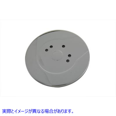 21-0201 シフタードラムカバー スムースクローム 取寄せ Vツイン Shifter Drum Cover Smooth Chrome (検索用／34555-74