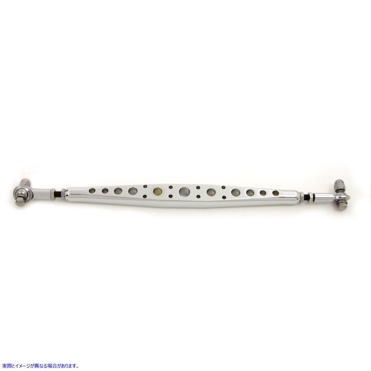 21-0283 クロームドリルドシフターロッド、3インチ延長 取寄せ Vツイン Chrome Drilled Shifter Rod 3 inch Extended (検索用／