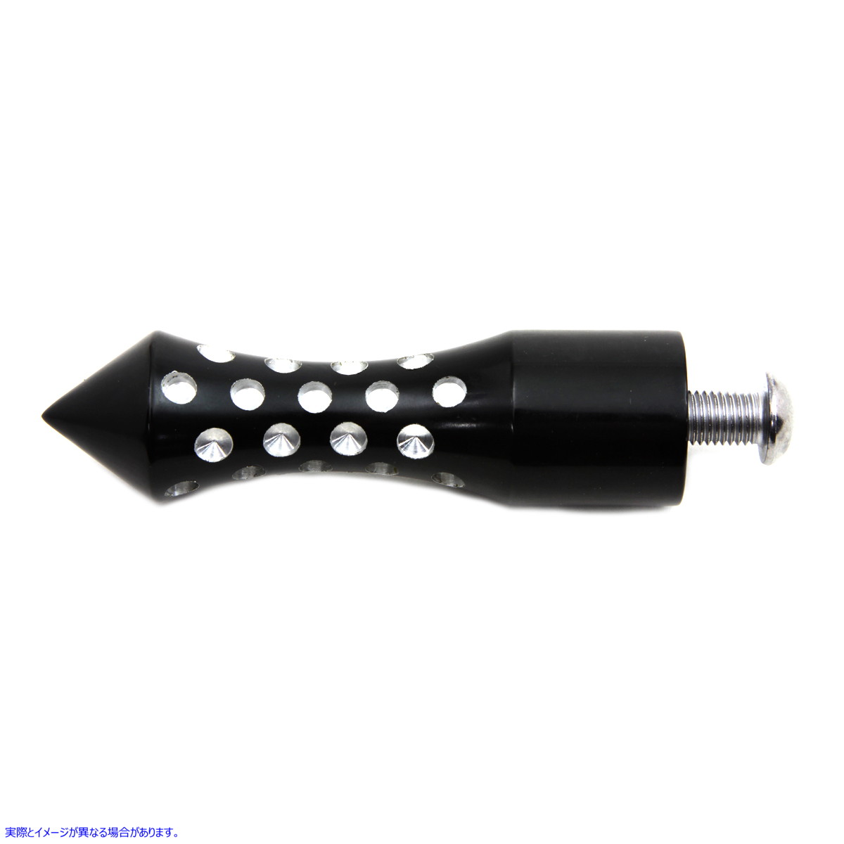 21-0347 ブラック Agostinni シフター フットペグ スパイク スタイル 取寄せ Vツイン Black Agostinni Shifter Footpeg Spike St