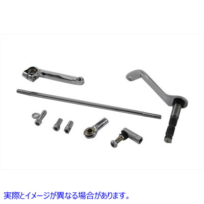 21-0501 クロームシフターロッドキット 取寄せ Vツイン Chrome Shifter Rod Kit (検索用／