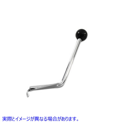 21-0567 ノブ付きクロームジョッキーシフターレバー 取寄せ Vツイン Chrome Jockey Shifter Lever with Knob (検索用／