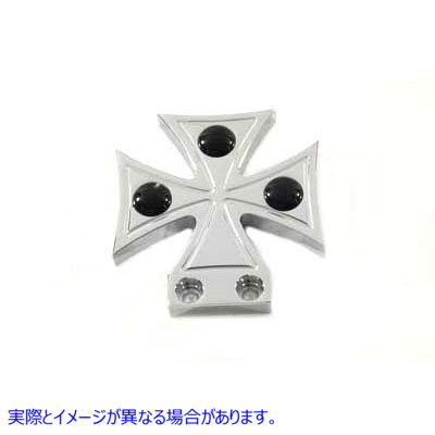 21-0699 ビレット ブレーキ ペダル パッド マルタ スタイル 取寄せ Vツイン Billet Brake Pedal Pad Maltese Style (検索用／