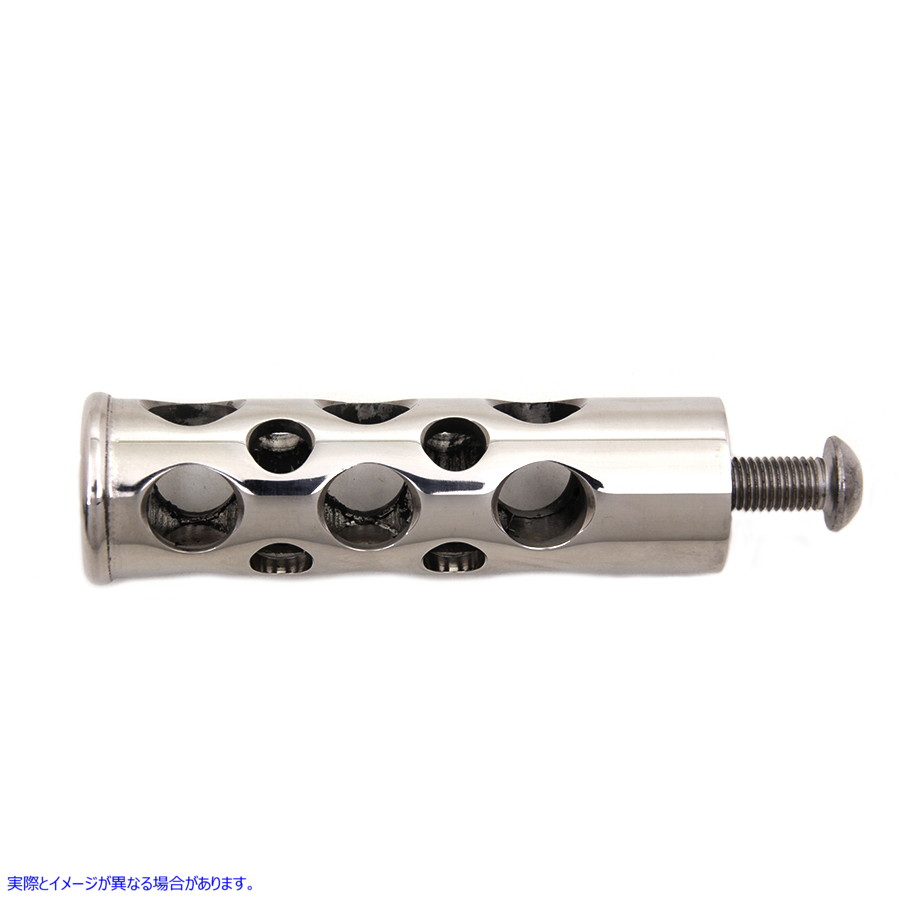 21-0725 ステンレススチールスイスチーズシフターペグ 取寄せ Vツイン Stainless Steel Swiss Cheese Shifter Peg (検索用／