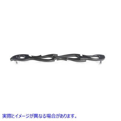 21-0853 ブラックシフターロッド フレイムスタイル 取寄せ Vツイン Black Shifter Rod Flame Style (検索用／