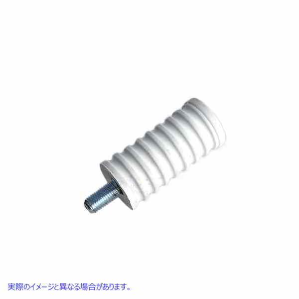 21-0902 シフターステップペグ白ゴム 取寄せ Vツイン Shifter Footpeg White Rubber (検索用／34611-65