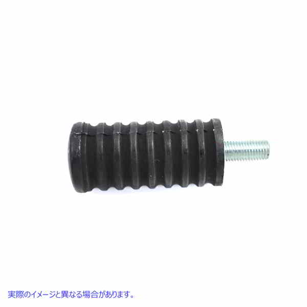 21-0908 シフターステップペグブラックラバー 取寄せ Vツイン Shifter Footpeg Black Rubber (検索用／