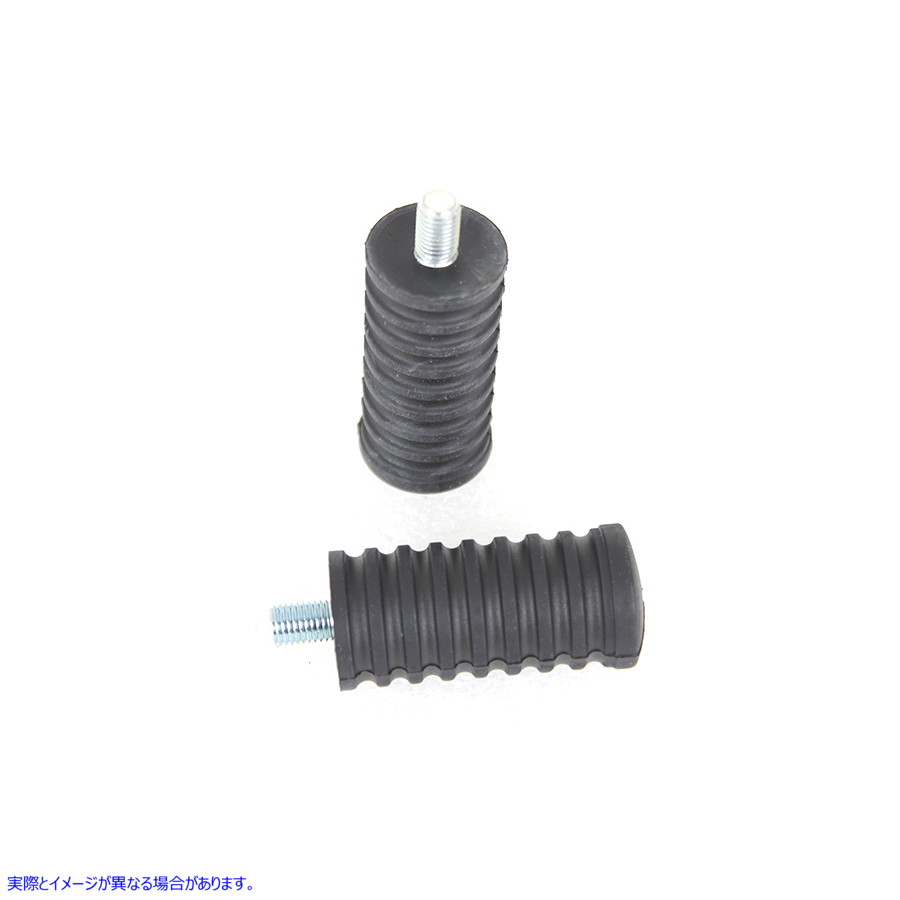 21-0997 ラバーシフターステップセット ブラック 取寄せ Vツイン Rubber Shifter Footpeg Set Black (検索用／34611-65