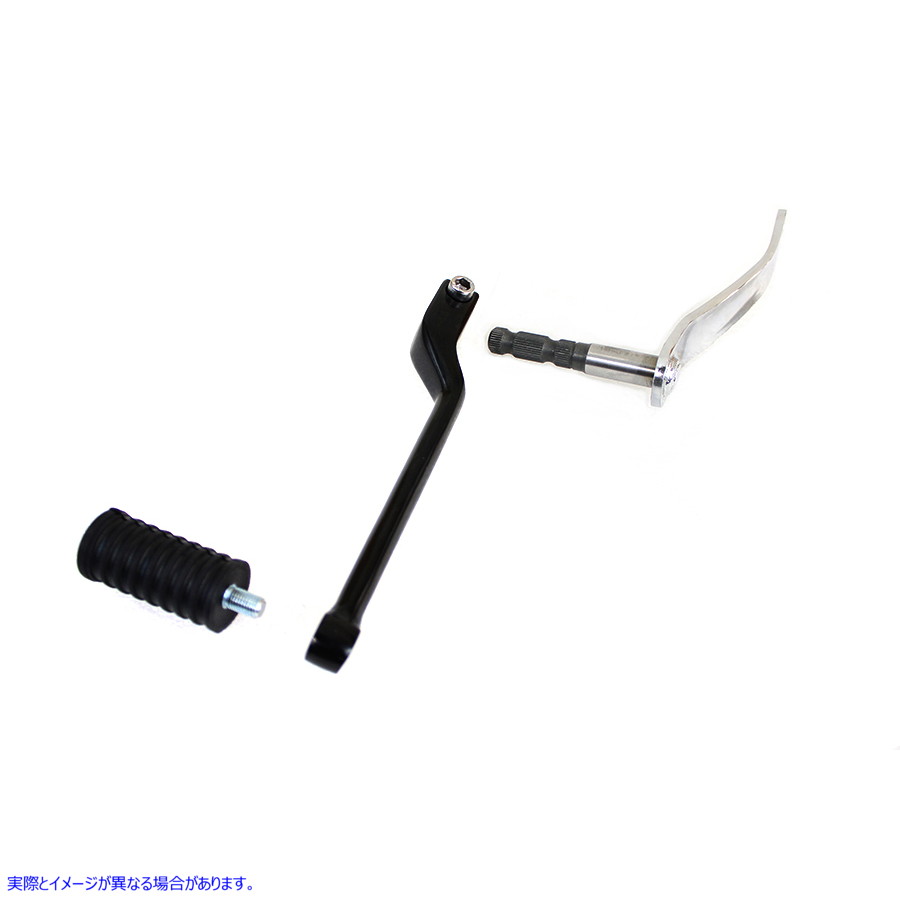 21-1343 ヒールシフターレバーキット ブラック 取寄せ Vツイン Heel Shifter Lever Kit Black (検索用／
