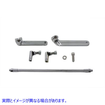 21-2122 シフターロッドキット クローム 取寄せ Vツイン Shifter Rod Kit Chrome (検索用／
