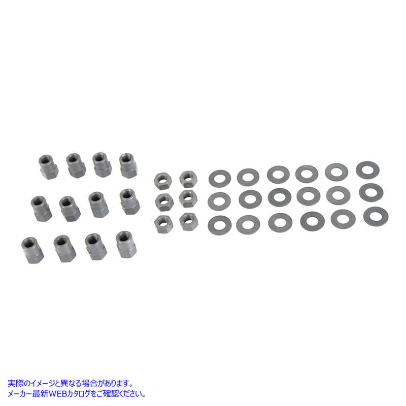 2152-36 シリンダーヘッドボルトナットキット パーカーライズド 取寄せ Vツイン Cylinder Head Bolt Nut Kit Parkerized (検索用