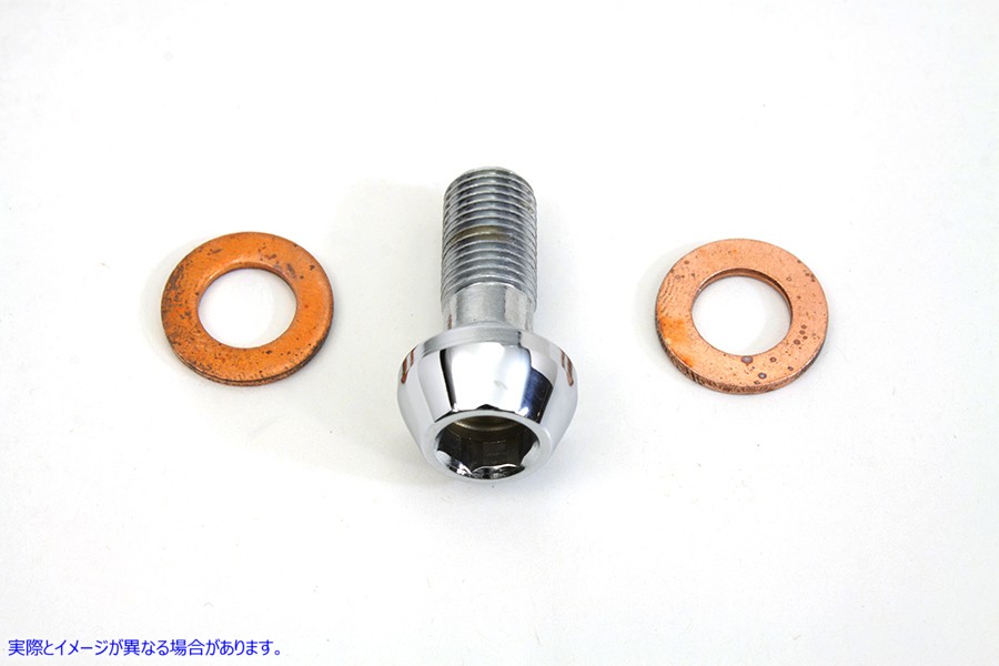 2191-3 ブレーキホース バンジョーボルト アレンタイプ 10mm 取寄せ Vツイン Brake Hose Banjo Bolt Allen Type 10mm (検索用／