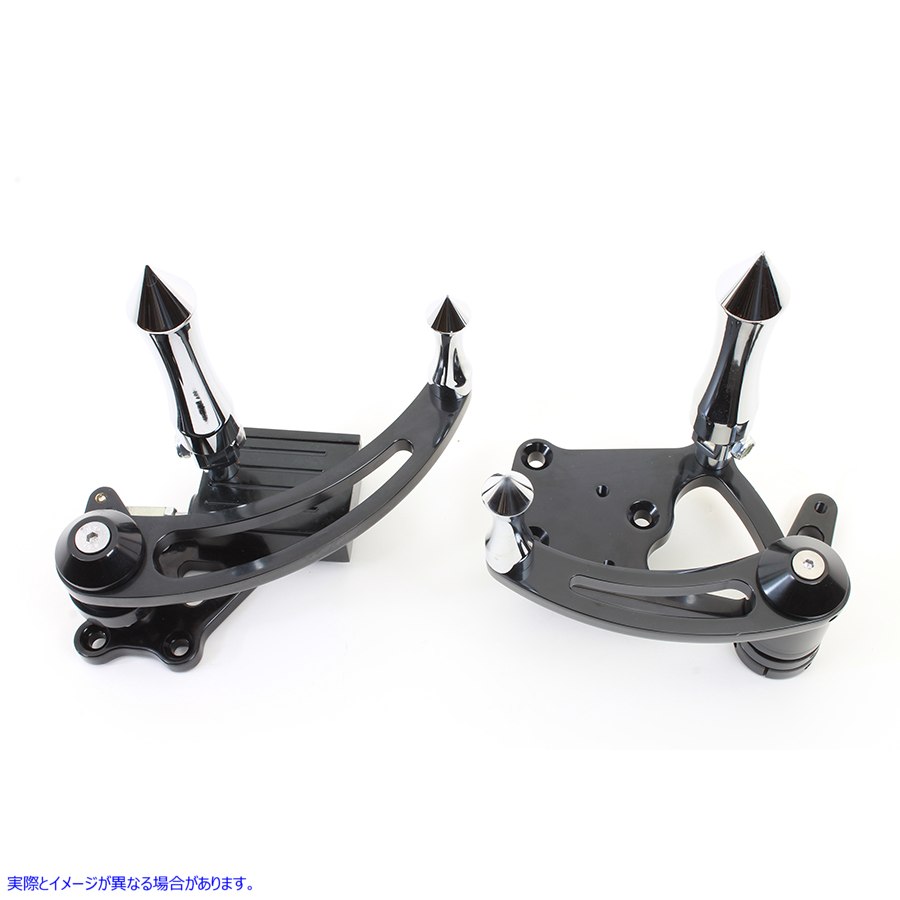 22-0125 ブラックビレット拡張フォワードコントロールセット 取寄せ Vツイン Black Billet Extended Forward Control Set (検索