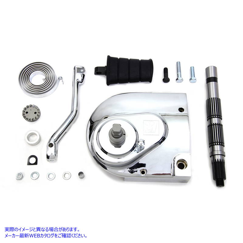 22-0218 5速スポーツスター用キックキット 1991-2003 クローム ロゴ付 Kick Starter Conversion Kit Chrome 取寄せ Vツイン (検索用／ V-Twin