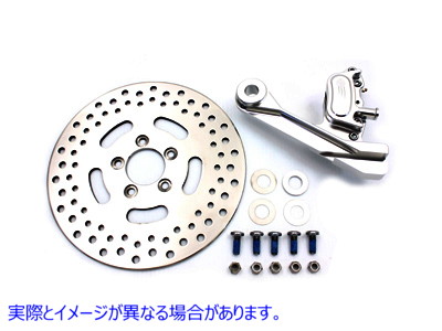 22-0368 GMA リア 2 ピストン キャリパーと 11-1/2 インチ ディスク キット 取寄せ Vツイン GMA Rear 2 Piston Caliper and 11-1