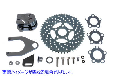22-0373 クローム リア 2 ピストン キャリパーとディスク キット 取寄せ Vツイン Chrome Rear 2 Piston Caliper and Disc Kit (