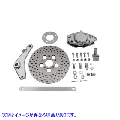 22-0540 リアブレーキキャリパーと10インチディスクキット 取寄せ Vツイン Rear Brake Caliper and 10 inch Disc Kit (検索用／