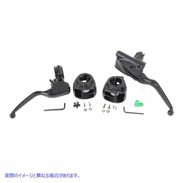 22-0601 ハンドルバー コントロール キット ブラック 取寄せ Vツイン Handlebar Control Kit Black (検索用／