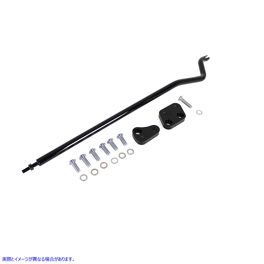 22-0670 リデュースドリーチフォワードコントロールキット ブラック 取寄せ Vツイン Reduced Reach Forward Control Adapter Kit