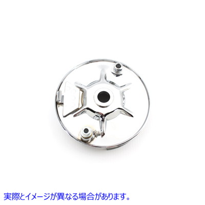22-0708 リアメカニカルブレーキバッキングプレートキットクローム 取寄せ Vツイン Rear Mechanical Brake Backing Plate Kit Ch