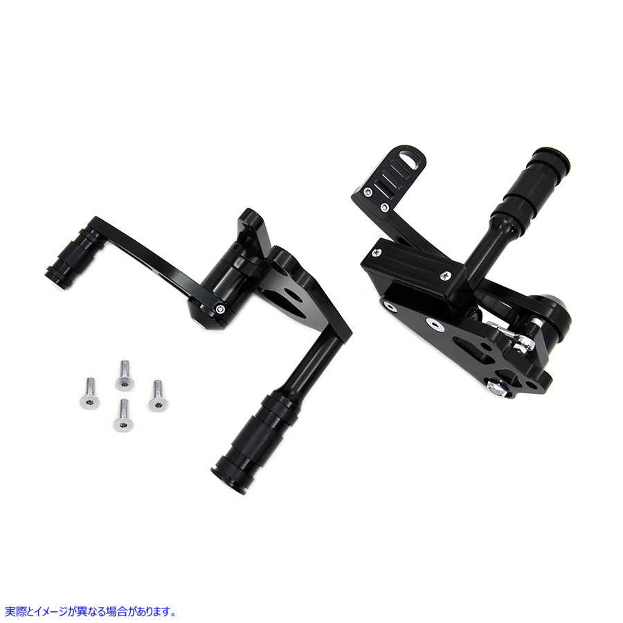 22-0782 ビレットフォワードコントロールキット ブラック 取寄せ Vツイン Billet Forward Control Kit Black (検索用／