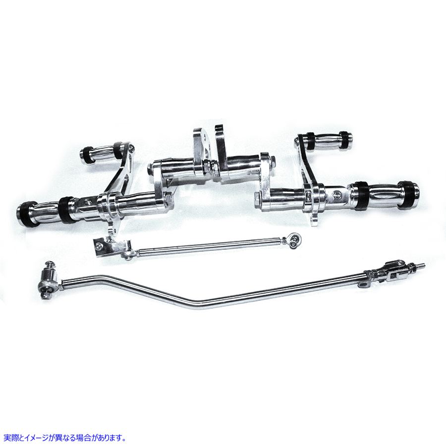 22-0797 ビレットフォワードコントロールキット ポリッシュ仕上げ 取寄せ Vツイン Billet Forward Control Kit Polished (検索用