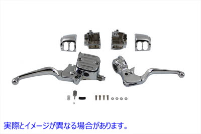 22-0803 コンタースタイルデュアルディスクハンドルバーコントロールキット 取寄せ Vツイン Contour Style Dual Disc Handlebar