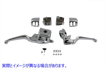22-0820 スムーズ コンター ハンドルバー コントロール キット クローム 取寄せ Vツイン Smooth Contour Handlebar Control Kit