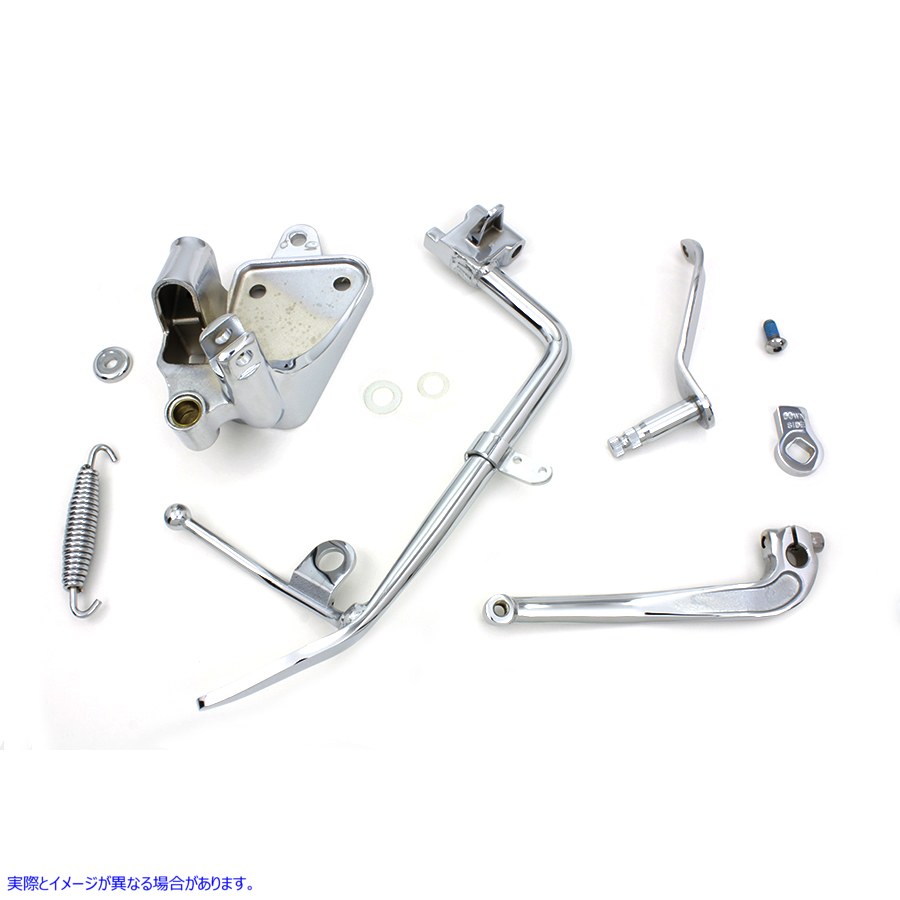 22-0829 クロームキックスタンドアセンブリ 取寄せ Vツイン Chrome Kickstand Assembly (検索用／