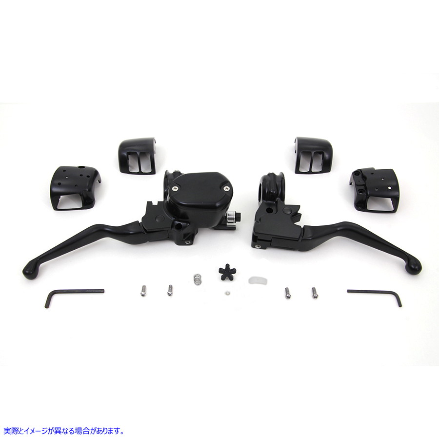 22-0835 ハンドルバー コントロール キット ブラック 取寄せ Vツイン Handlebar Control Kit Black (検索用／