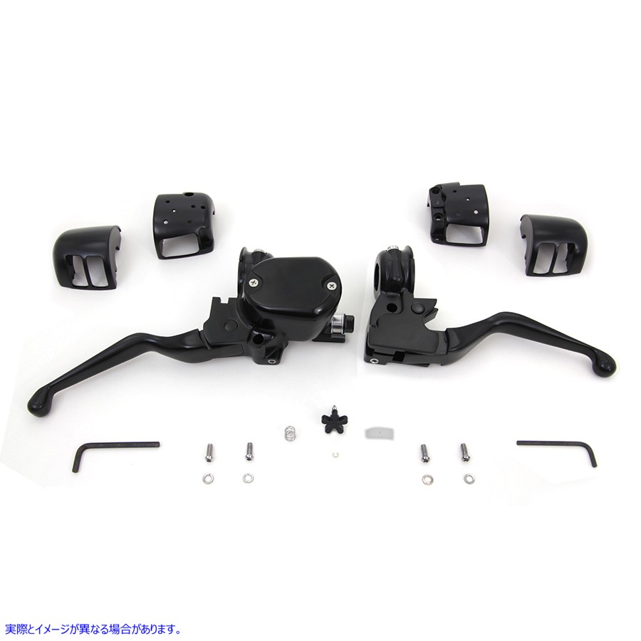 22-0836 ハンドルバー コントロール キット ブラック 取寄せ Vツイン Handlebar Control Kit Black (検索用／