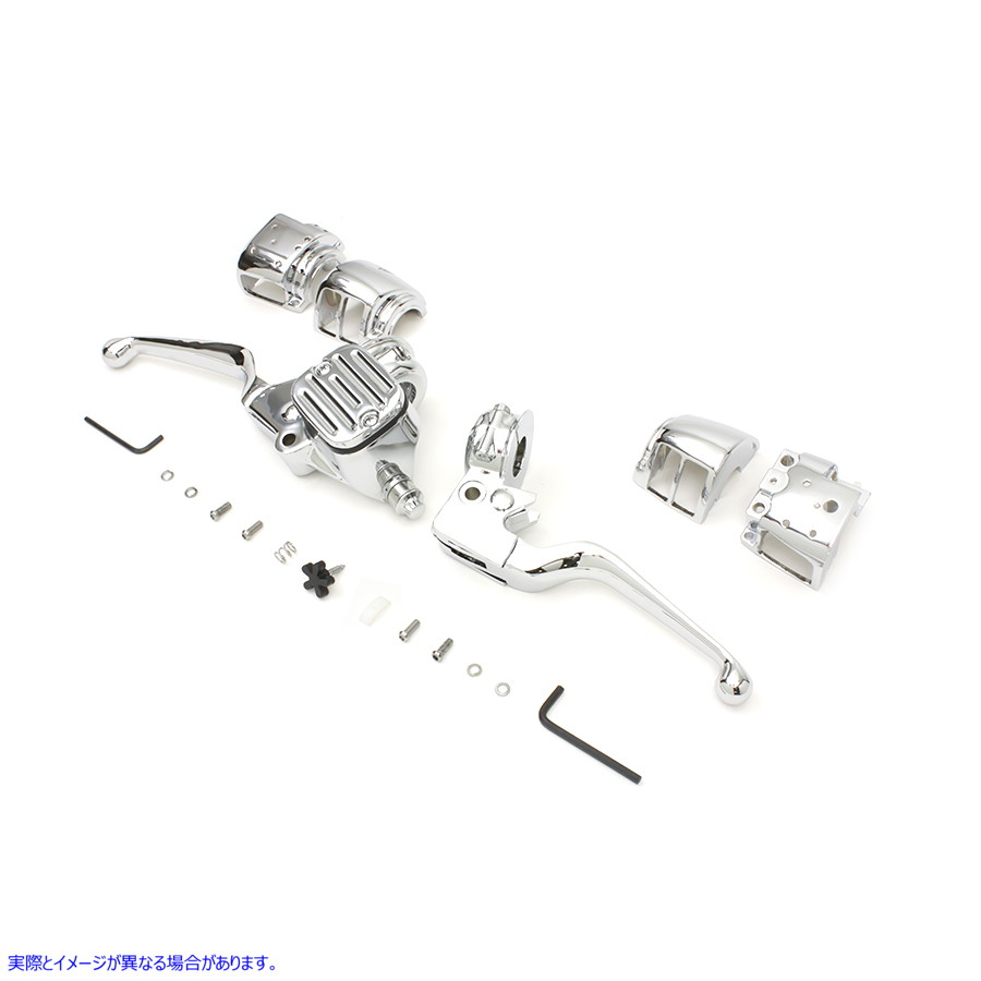 22-0877 クロームハンドルバーコントロールキット 取寄せ Vツイン Chrome Handlebar Control Kit (検索用／