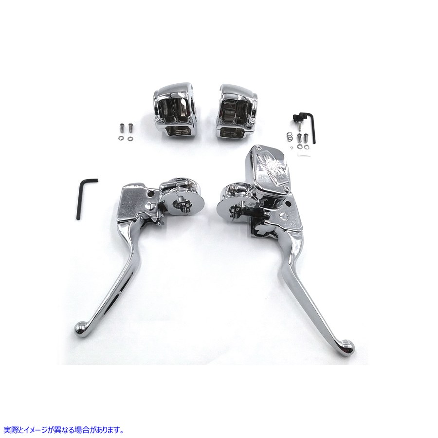 22-0886 ハンドルバー コントロール キット クローム 取寄せ Vツイン Handlebar Control Kit Chrome (検索用／