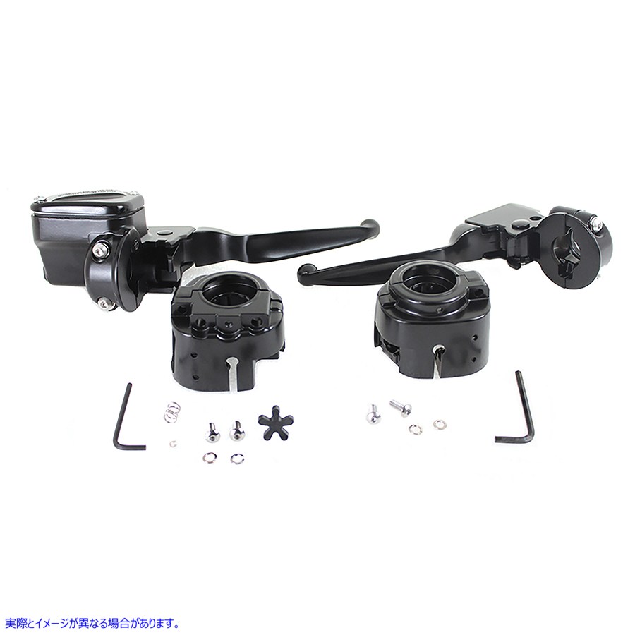 22-0887 ハンドルバー コントロール キット ブラック 取寄せ Vツイン Handlebar Control Kit Black (検索用／